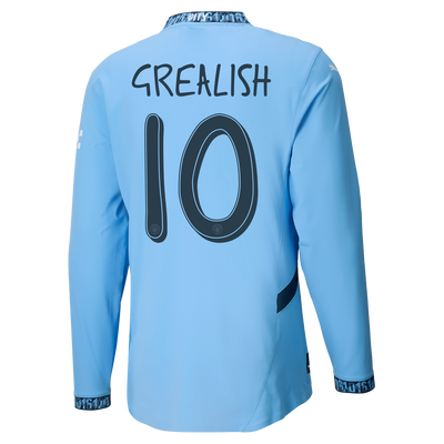 #10 Grealish Manchester City 2024/25 Home Jersey Long Sleeve