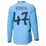 #47 Foden Manchester City 2024/25 Home Jersey Long Sleeve