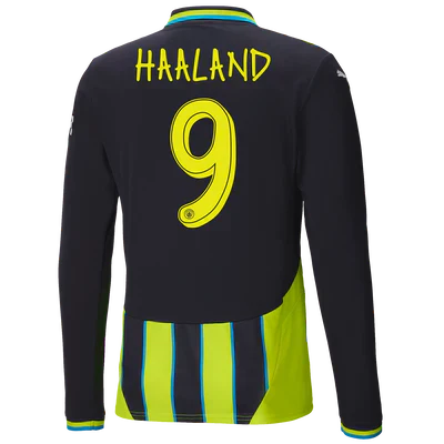 #9 Haaland Manchester City 2024/25 Away Jersey Long Sleeve