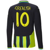 #10 Grealish Manchester City 2024/25 Away Jersey Long Sleeve