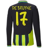 #17 De Bruyne City 2024/25 Away Jersey Long Sleeve