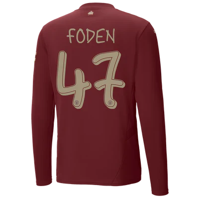 #47 Foden Manchester City 2024/25 Third Jersey Long Sleeve