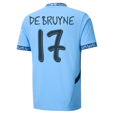 #17 De Bruyne Manchester City 2024/25 Home Jersey