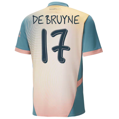 #17 De Bruyne Manchester City Fourth "Definitely City" Jersey 2024/25
