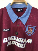 West Ham United 1995/97 Home Retro Jersey - Long Sleeve