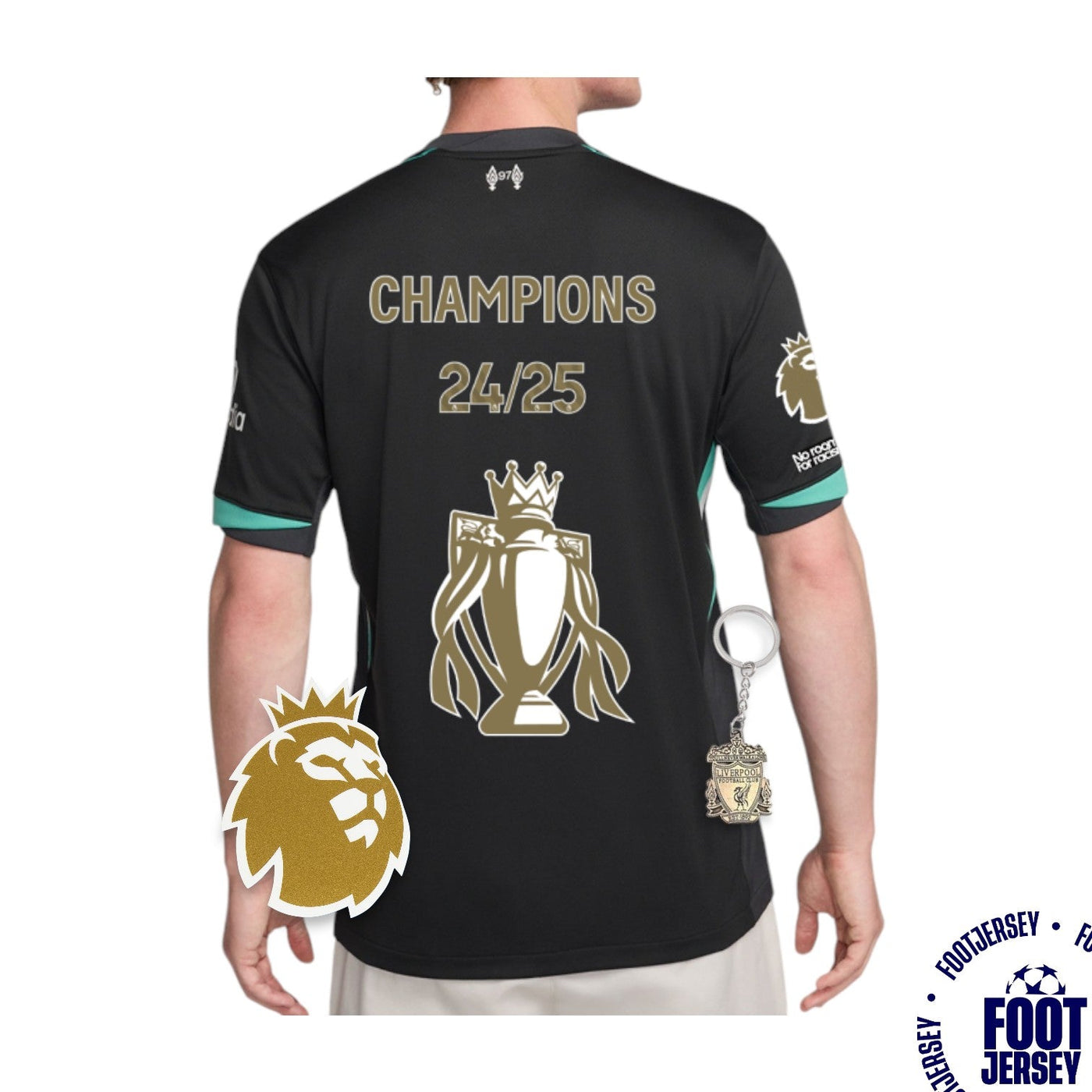 Liverpool 2024/25 Away Jersey - CHAMPIONS