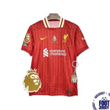 Liverpool 2024/25 Home Jersey - CHAMPIONS 25 & Gold Trophy