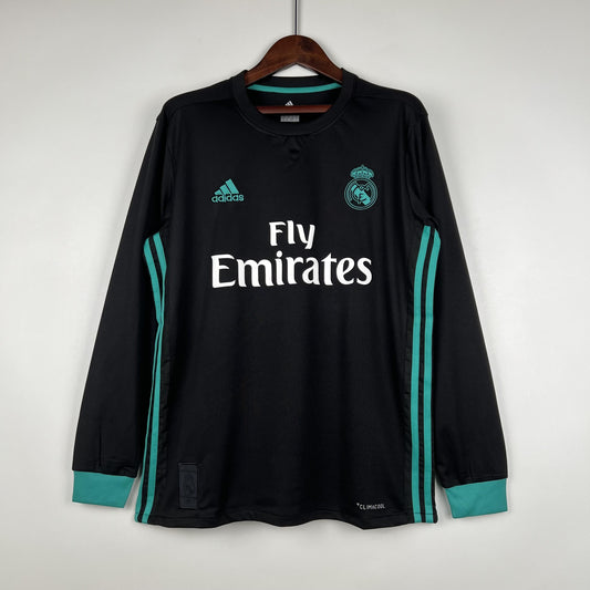 Real Madrid 2017/18 Away Retro Jersey - Long Sleeve