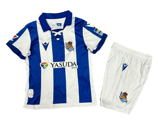 Real Sociedad 2024/25 Home Kids Kit Jersey