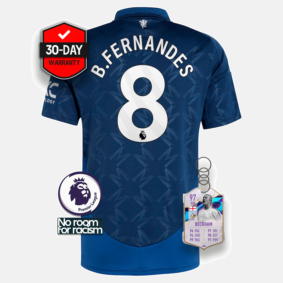 Manchester United 2024/25 Away Jersey - BRUNO FERNANDES #8