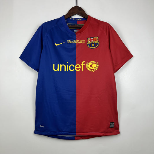 Barcelona Retro Home UEFA Champions League Jersey 2008/09