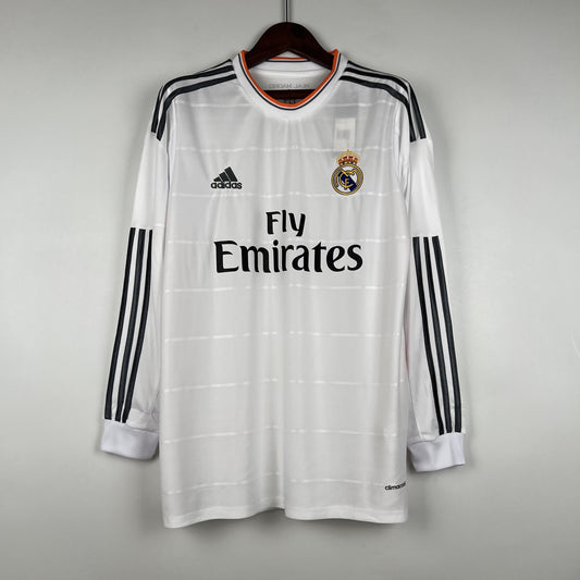 Real Madrid 2013/14 Home Retro Jersey - Long Sleeve