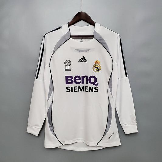 Real Madrid 2006/07 Home Retro Jersey - Long Sleeve