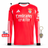 Benfica 2025/26 Home Jersey - Long Sleeve