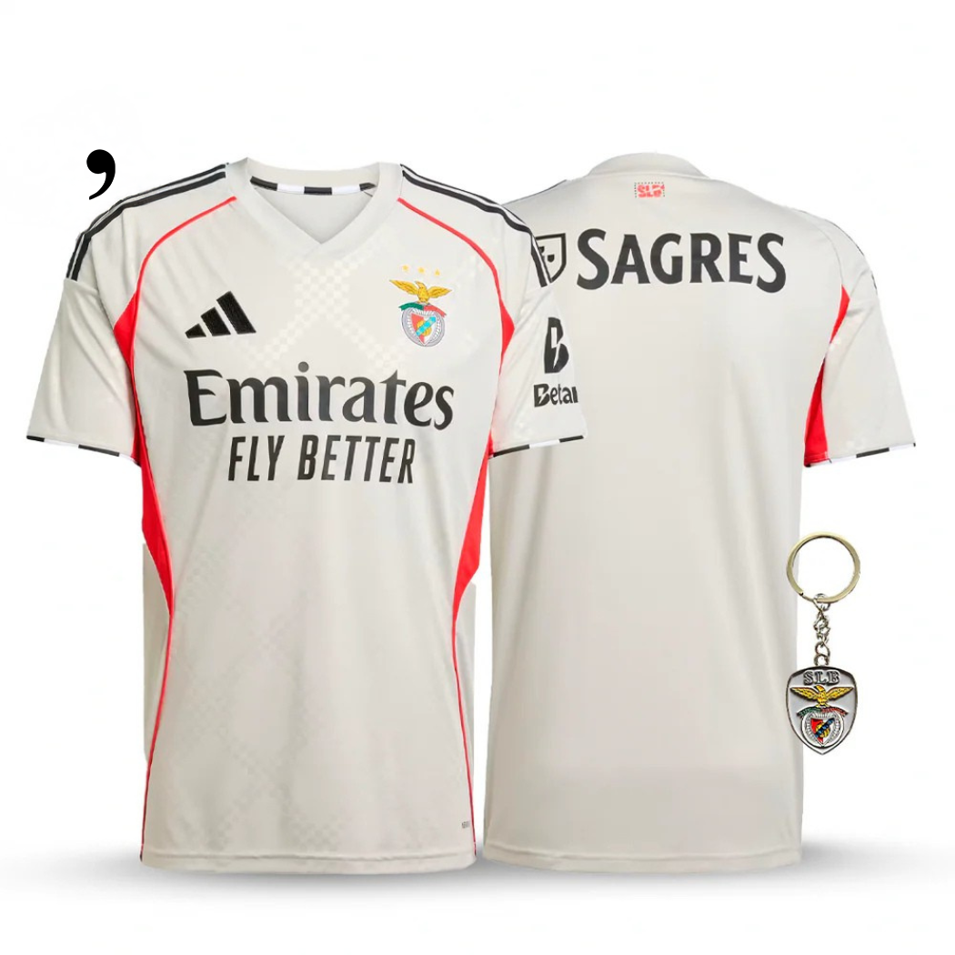 Benfica 2025/26 Away Jersey - Beige
