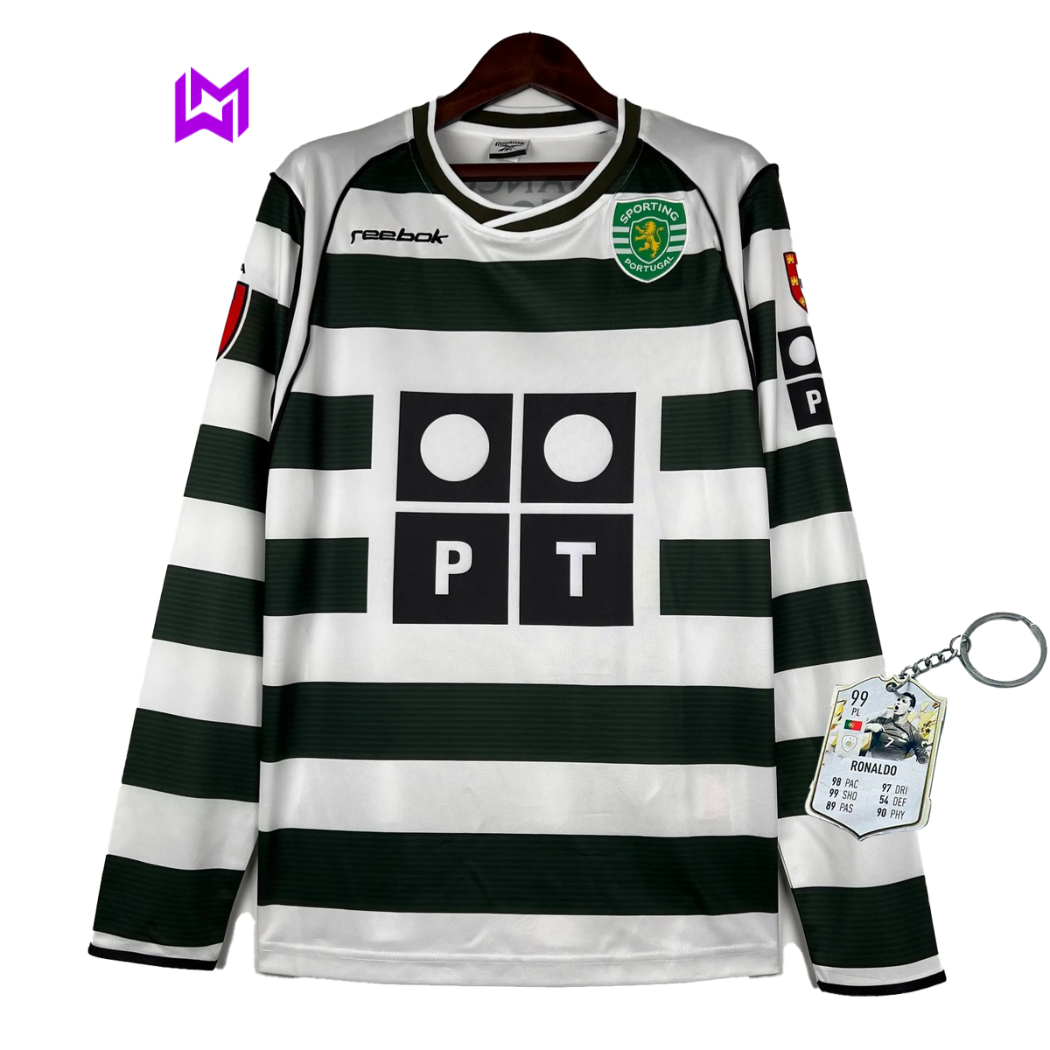Sporting 2001/03 Retro Jersey - Long Sleeve