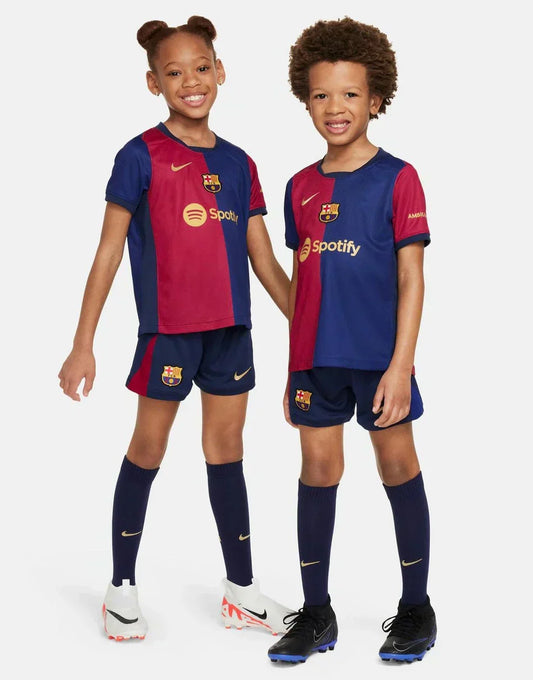 Barcelona 2024/25 Home Kids Kit Jersey
