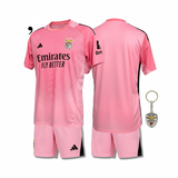 Benfica 2025/26 Goalkeeper Pink Kids Kit