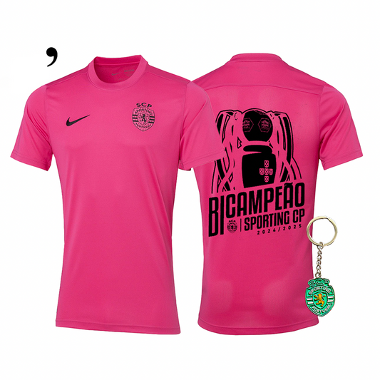 Sporting 2024/25 Pink October Jersey - Back-to-Back Champions