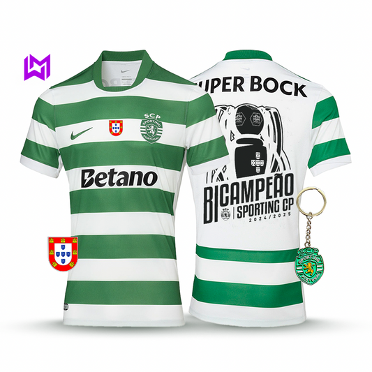 Sporting 2025/26 Home Jersey - Back-to-Back Champions