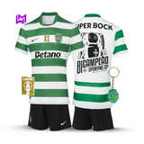 Sporting 2025/26 Home Kids Kit - Back-to-Back Champions