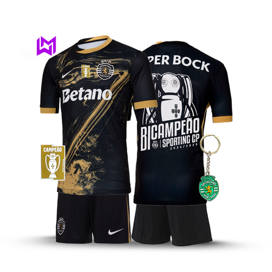 Sporting 2024/25 Third Kids Kit - Cristiano Ronaldo #7 - Back-to-Back Champions