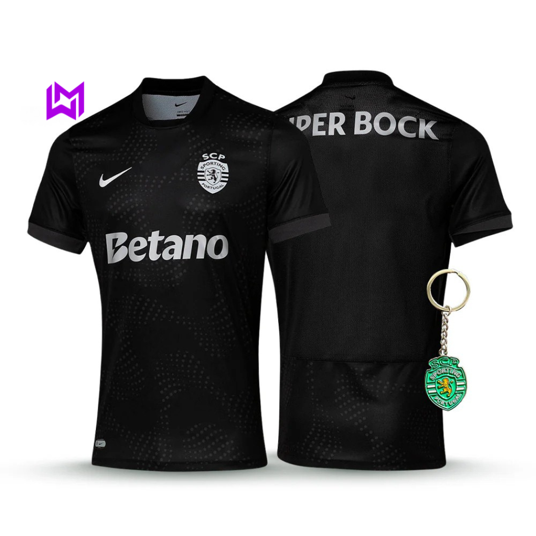 Sporting 2025/26 Away Jersey - Black