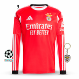 Benfica 2025/26 Home Jersey - Long Sleeve
