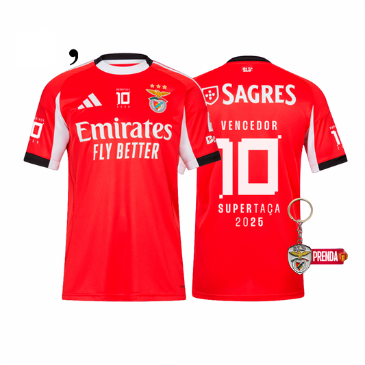 Benfica 2025 Home Jersey - Super Cup Winners