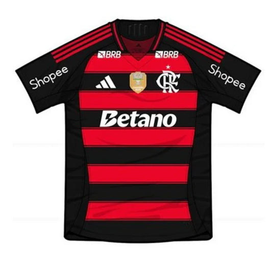 Flamengo 2025/26 Home Jersey - Fan Version - All Sponsors