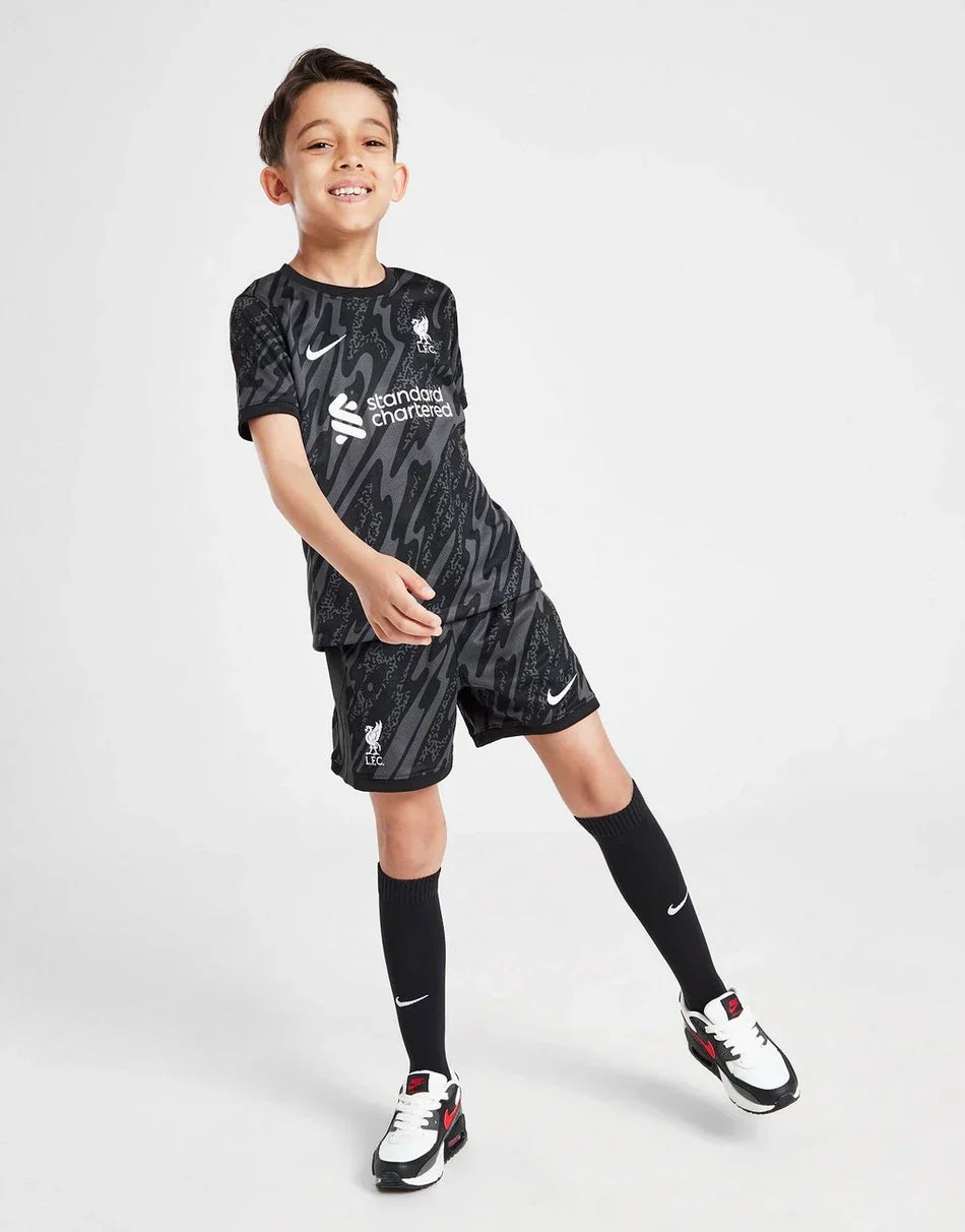 Kids Liverpool Home Goalkeeper Kit 2024/25 Jersey