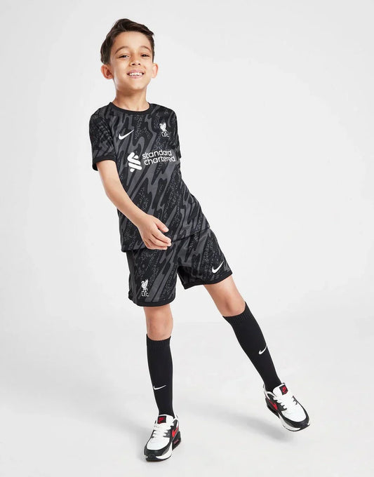 Kids Liverpool Home Goalkeeper Kit 2024/25 Jersey