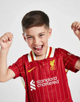 Liverpool 2024/25 Home Kids Kit Jersey - CHAMPIONS #20