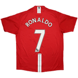 Manchester United 2007/08 Home Retro Jersey - Ronaldo #7