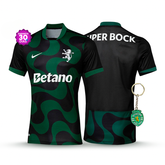 Sporting 2025/26 Away Jersey - Black