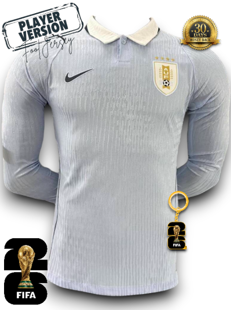 Uruguay World Cup 2026 Jersey - Player Version - Long Sleeve