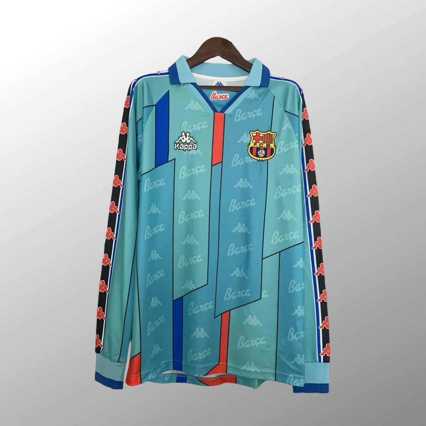 Barcelona 1996/97 Away Retro Jersey - Long Sleeve