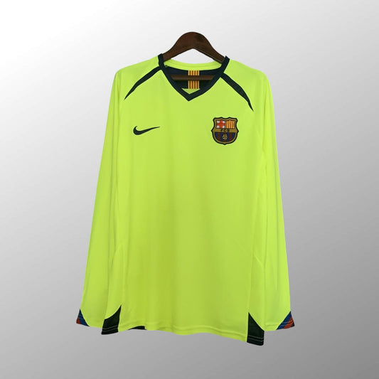 Barcelona 2005/06 Away Retro Jersey - Long Sleeve