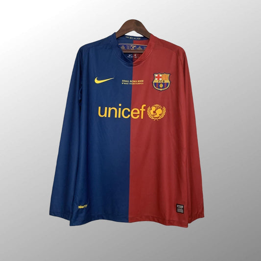 Barcelona Retro UEFA Champions League 2008/09 Home Jersey - Long Sleeve