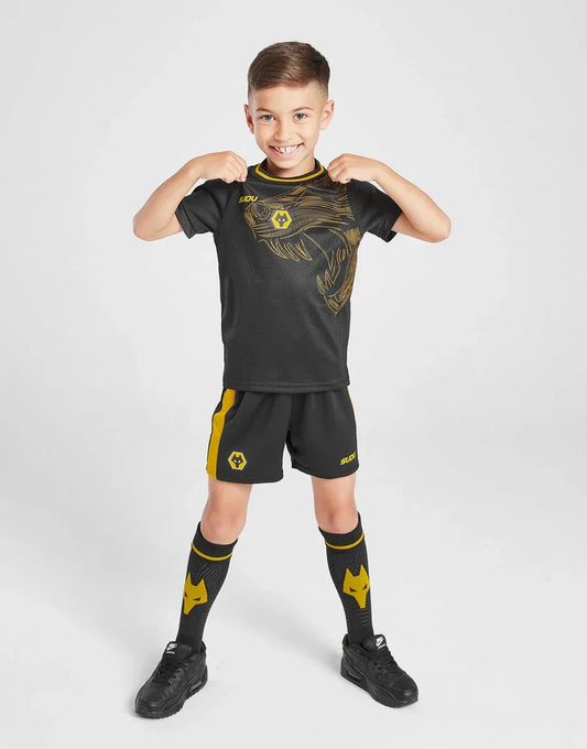 Wolverhampton Wanderers 2024/25 Away Kids Kit Jersey