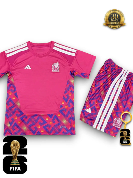 Kids Kit Mexico World Cup 2026 Goalkeeper Jersey