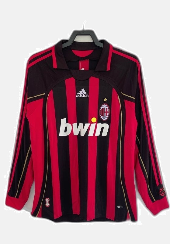 AC Milan 2006/07 Home Jersey - Long Sleeve Retro Version