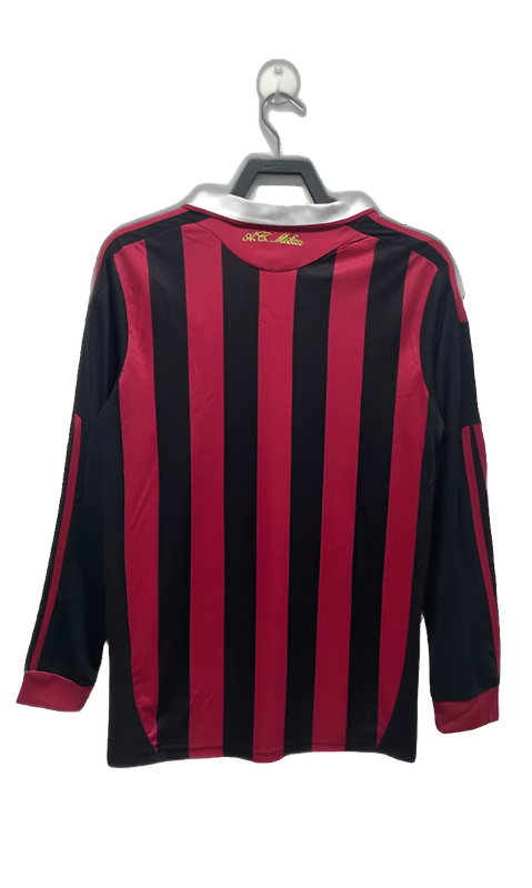 AC Milan 2009/10 Home Jersey - Long Sleeve Retro Version