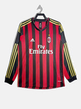 AC Milan 2013/14 Home Jersey - Long Sleeve Retro Version