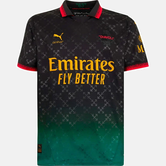 AC Milan 2025/26 Commemorative Edition Jersey - Black - Fan Version