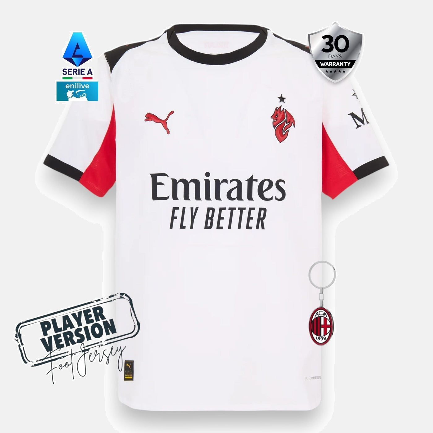 AC Milan 2025/26 Away Jersey - Player Version