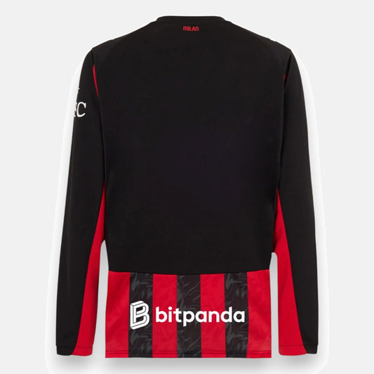 AC Milan 2025/26 Home Jersey - Long Sleeve
