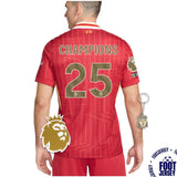 Liverpool 2024/25 Home Jersey - CHAMPIONS 20 & Gold Trophy