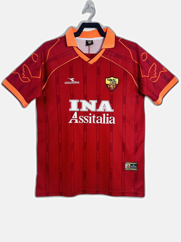 AS Roma 1999/00 Home Jersey - Retro Version