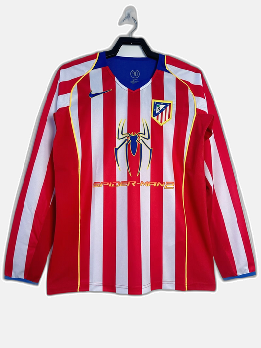 Atlético Madrid 2004/05 Home Jersey - Long Sleeve Retro Version